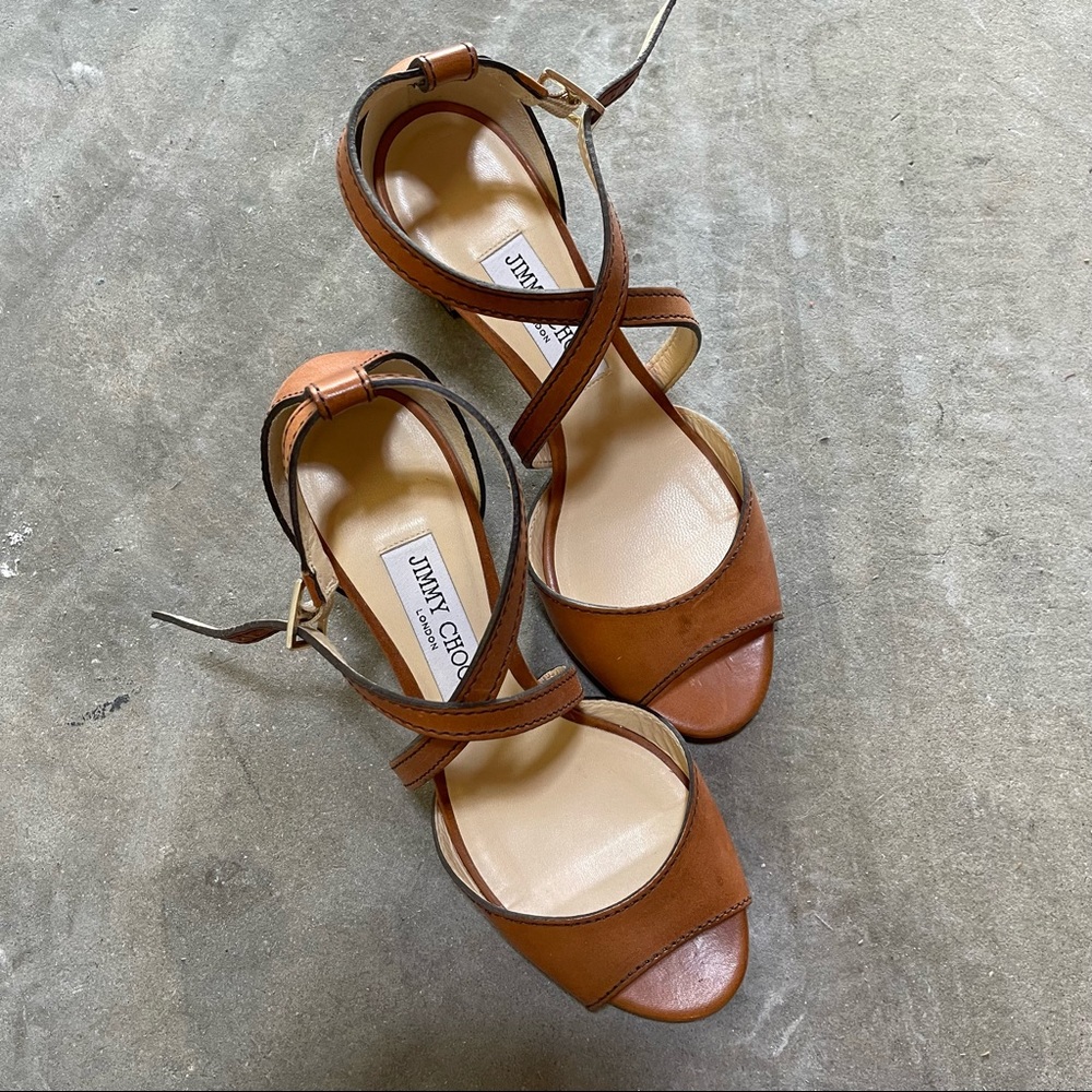 JIMMY CHOO Women’s Leather Sandals (Size 38)